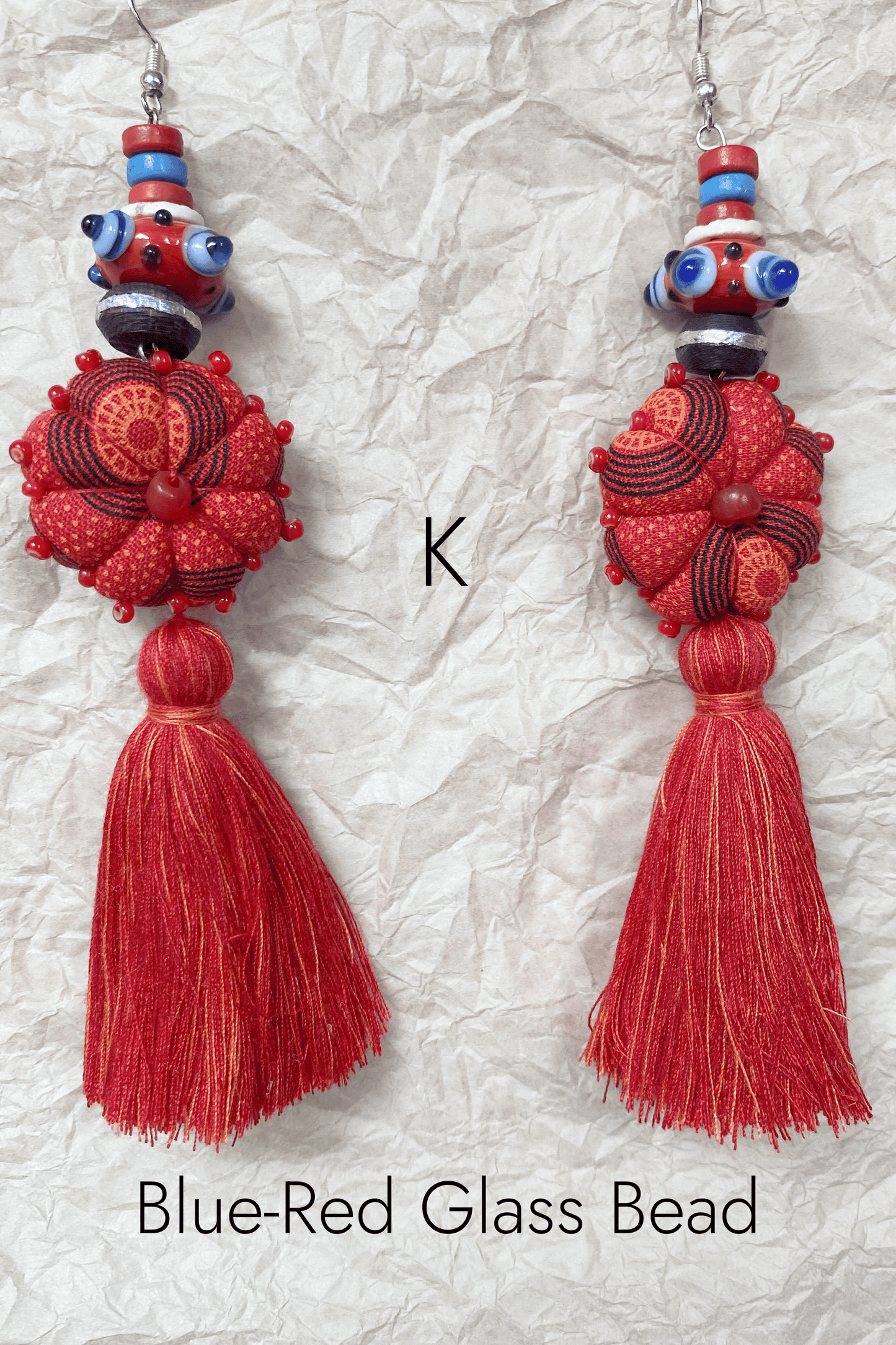 Textile Tassel Earrings