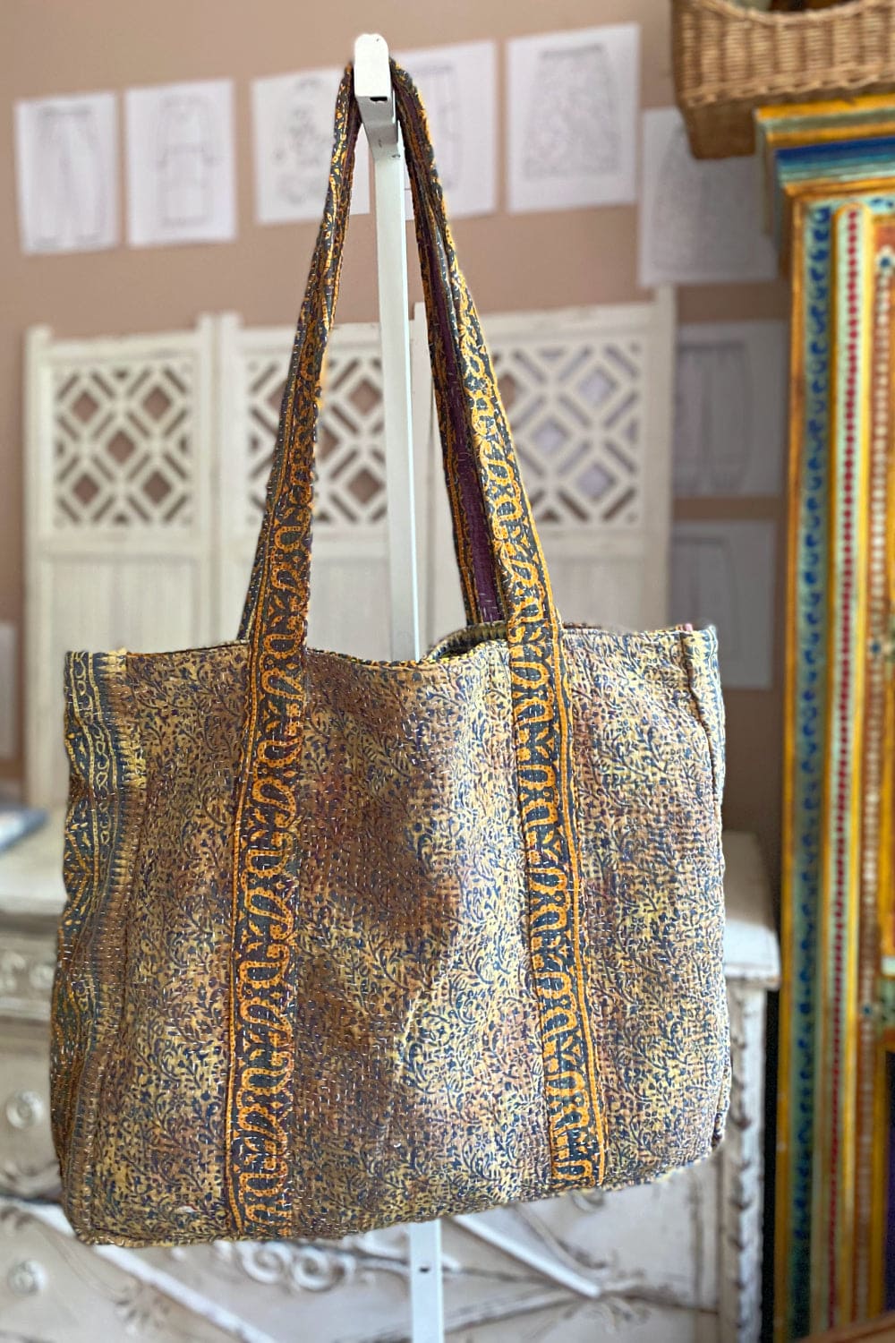 Browns large kantha tote bag.