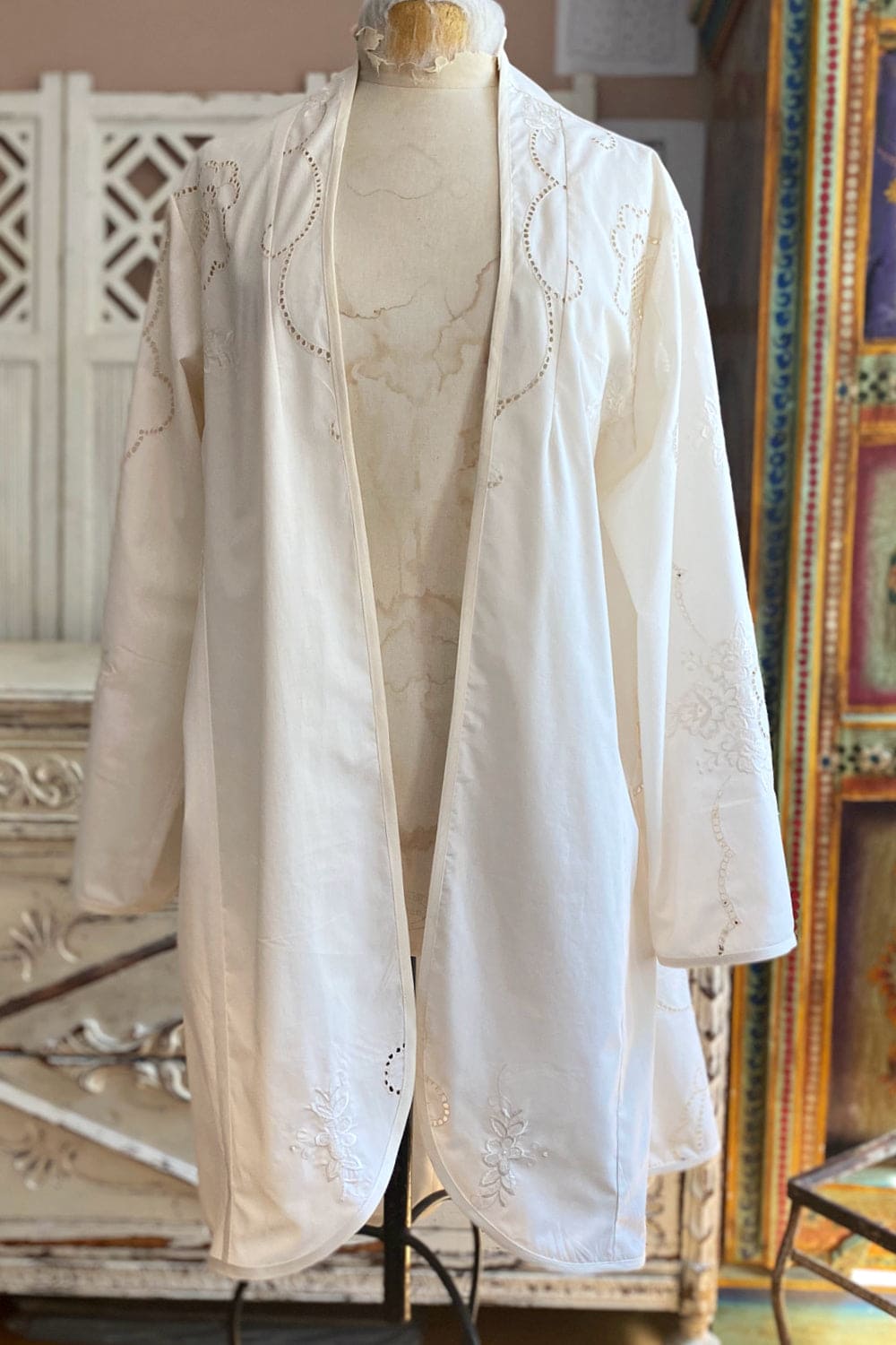 Vintage Table Cloth creme jacket