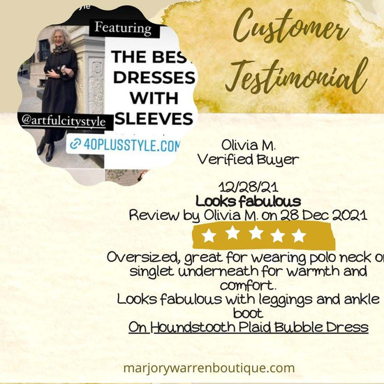 Happy Customer Reveiw for Marjory Warren Boutique