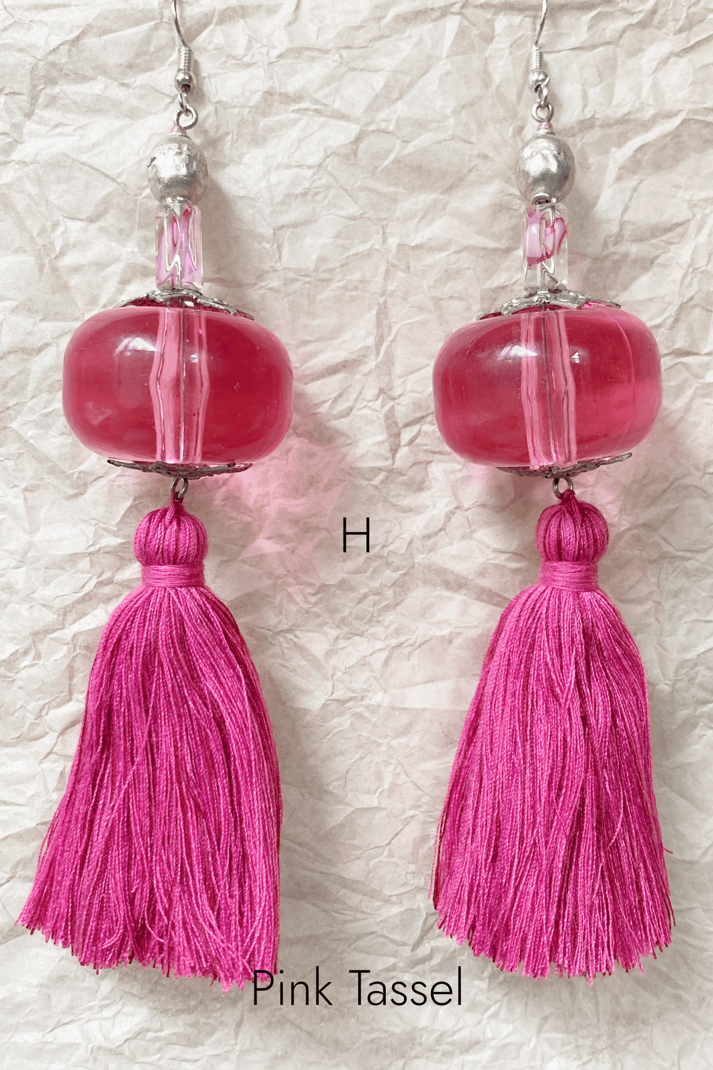 Textile Tassel Earrings