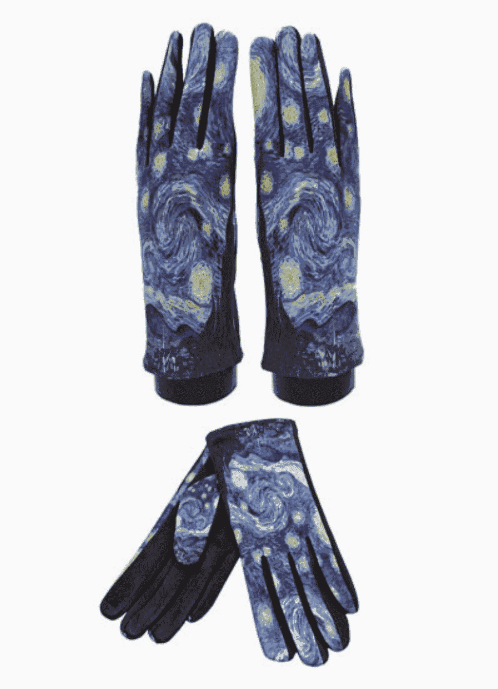 Van Gogh Starry Night Texting Gloves.