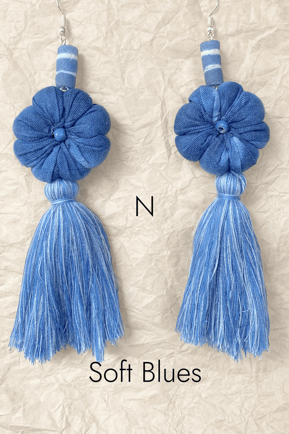 Textile Tassel Earrings