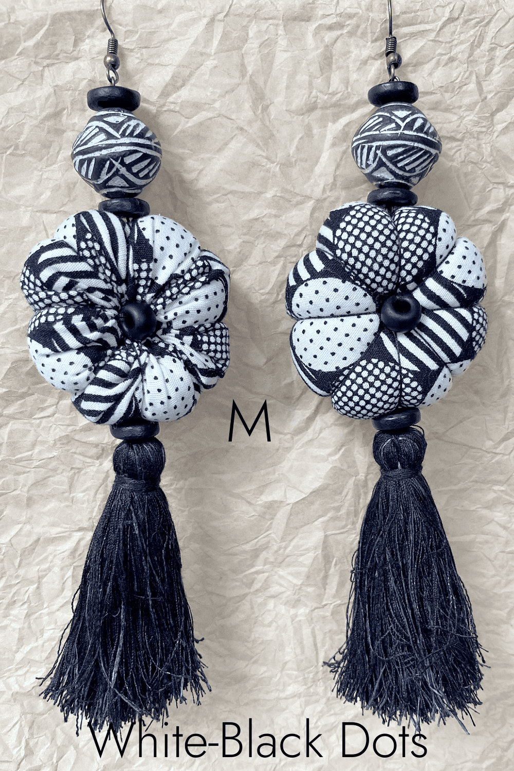 Textile Tassel Earrings