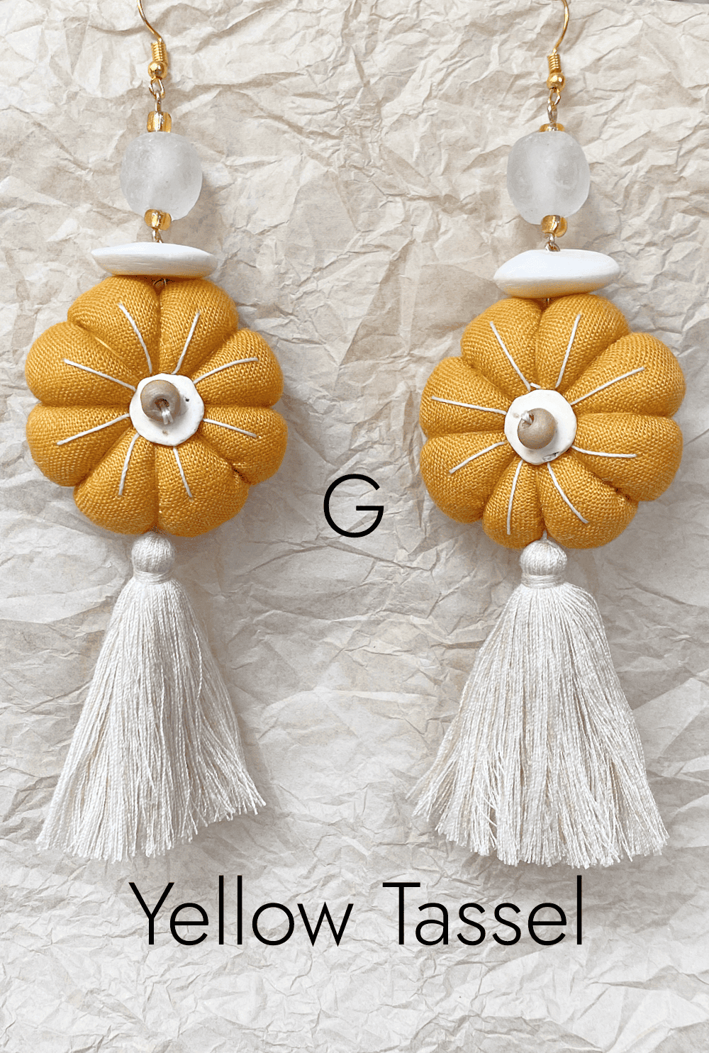 Textile Tassel Earrings