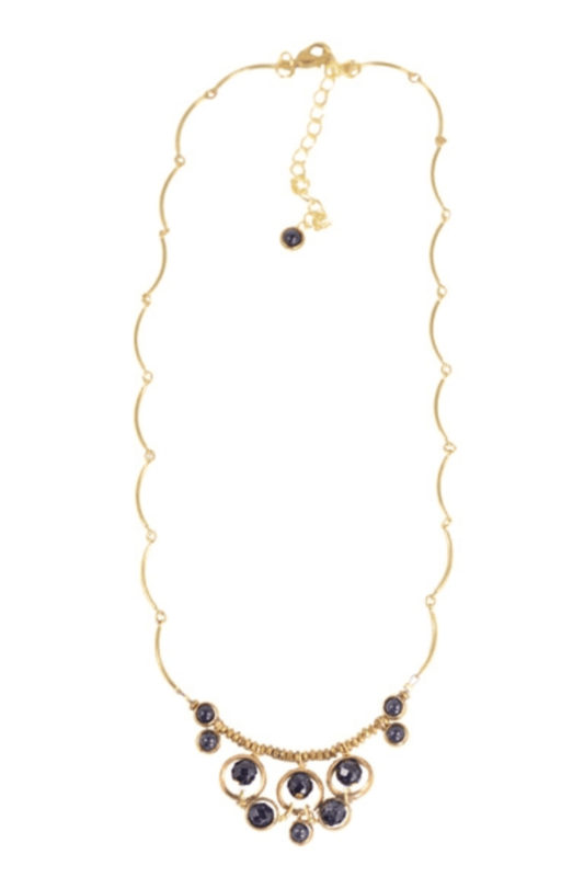 Goldstone Brass Necklace