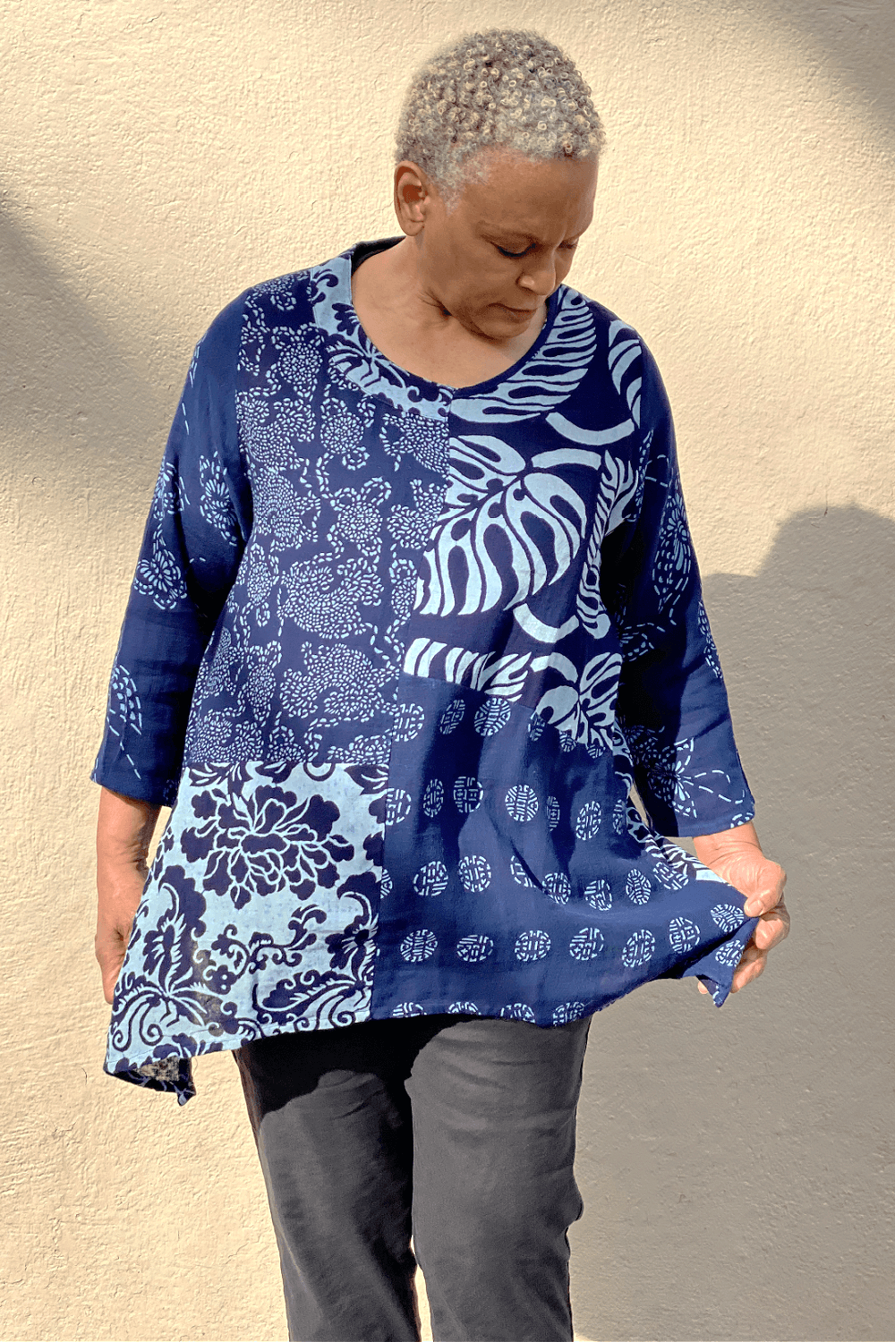 Indigo Tunic Art Blouse