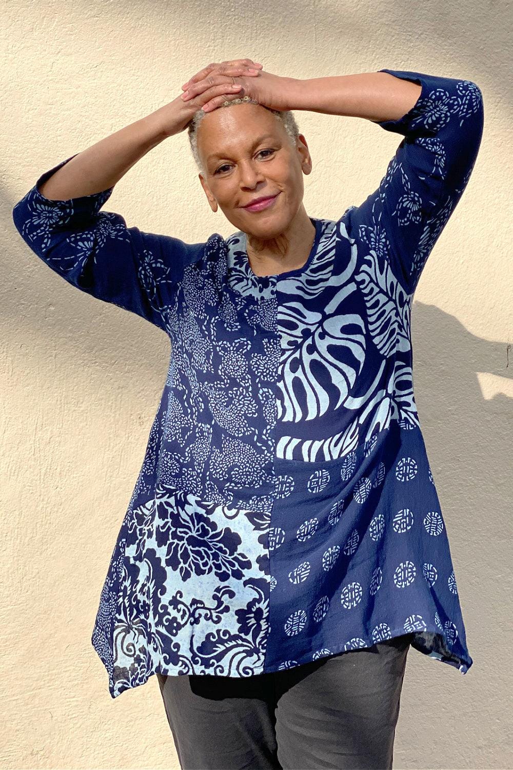 Indigo Tunic Art Blouse